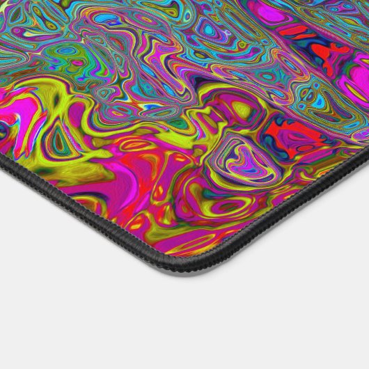 Trippy Sky Blue Abstrakt Retro AtomWaves Schreibtischunterlage (Ecke)