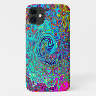 Trippy Sky Blue Abstrakt Retro Liquid Swirl Case-Mate iPhone Hülle