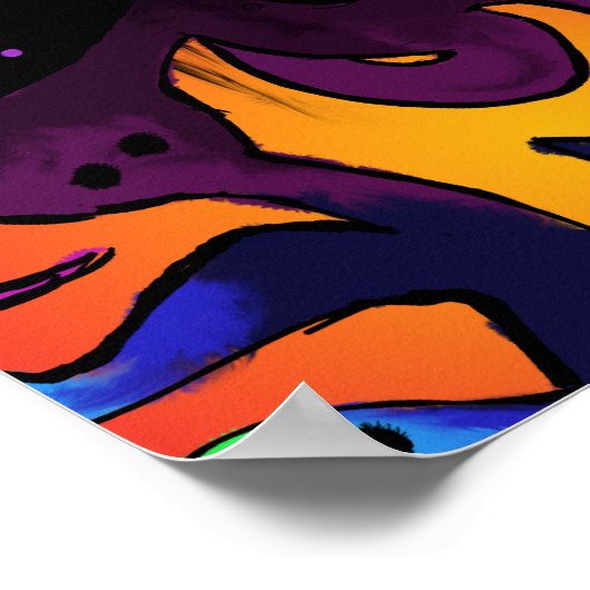 Trippy Sky Poster (Ecke)