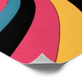 Trippy Snail Art Poster (Ecke)