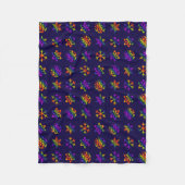 Trippy Snowflakes Fleecedecke (Vorderseite)