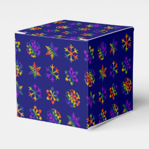 Trippy Snowflakes Geschenkschachtel