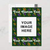 Trippy Snowflakes Postkarte (Vorne/Hinten)