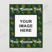 Trippy Snowflakes Postkarte (Vorderseite)