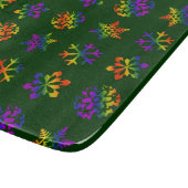 Trippy Snowflakes Schneidebrett (Ecke)