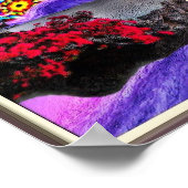 Trippy Space Floating Island Poster (Ecke)