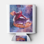 Trippy Space Sloth Turtle - Sloth Pizza Dosenkühler (Rückseite)