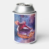 Trippy Space Sloth Turtle - Sloth Pizza Dosenkühler (Kanne Rückseite)