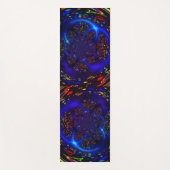 Trippy Spiral Colorful Glow Yoga Mat Yogamatte (Vorderseite)