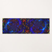 Trippy Spiral Colorful Glow Yoga Mat Yogamatte (Vorderseite (Horizontal))