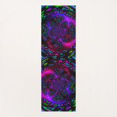 Trippy Spiral Neon Yogamatte (Vorderseite)