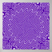 Trippy Spiralwirbel wirbelt hypnotische Illusionsk Poster (Vorne)