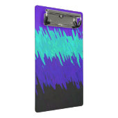 Trippy-Squiggg-Abstrakt-Alexigender-Pride-Flag Mini Klemmbrett (Schrägansicht)
