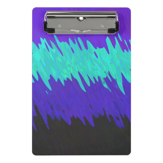 Trippy-Squiggg-Abstrakt-Alexigender-Pride-Flag Mini Klemmbrett (Vorderseite)