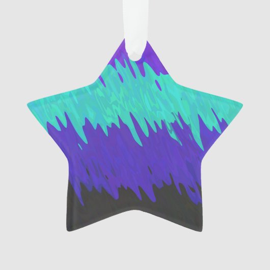 Trippy-Squiggg-Abstrakt-Alexigender-Pride-Flag Ornament (Vorderseite)