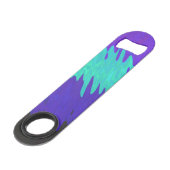 Trippy-Squiggg-Abstrakt-Alexigender-Pride-Flag Speed Flaschenöffner (Vorderseite Schrägansicht)
