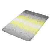 Trippy Squiggg Abstrakt Demigender Pride Flag Badematte (Schrägansicht)
