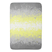 Trippy Squiggg Abstrakt Demigender Pride Flag Badematte (Vorderseite Vertikal)