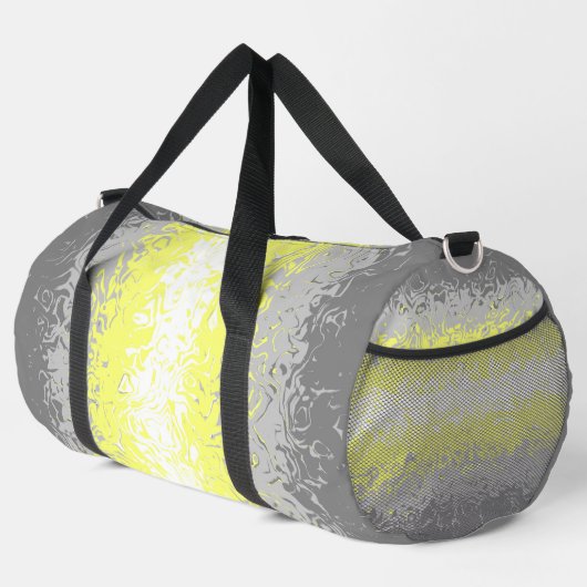 Trippy Squiggg Abstrakt Demigender Pride Flag Duffle Bag (Rechte Ecke)