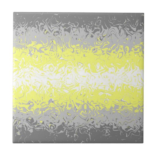 Trippy Squiggg Abstrakt Demigender Pride Flag Fliese (Vorderseite)