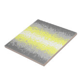 Trippy Squiggg Abstrakt Demigender Pride Flag Fliese (Seite)