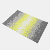Trippy Squiggg Abstrakt Demigender Pride Flag Fußmatte (Schrägansicht)