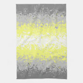 Trippy Squiggg Abstrakt Demigender Pride Flag Geschirrtuch (Vertikal)