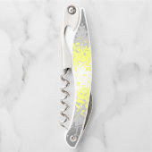 Trippy Squiggg Abstrakt Demigender Pride Flag Kellnermesser (Vorderseite)