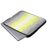 Trippy Squiggg Abstrakt Demigender Pride Flag Laptopschutzhülle (Vorne Knopf)