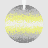 Trippy Squiggg Abstrakt Demigender Pride Flag Ornament (Rückseite)
