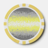 Trippy Squiggg Abstrakt Demigender Pride Flag Pokerchips (Vorderseite)