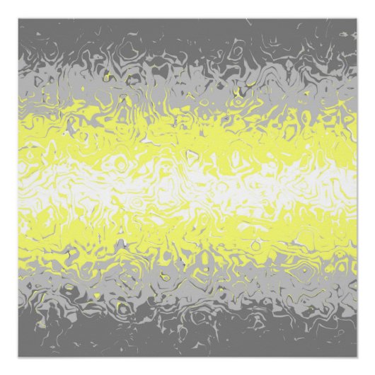 Trippy Squiggg Abstrakt Demigender Pride Flag Poster (Vorderseite)