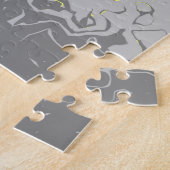 Trippy Squiggg Abstrakt Demigender Pride Flag Puzzle (Seite)