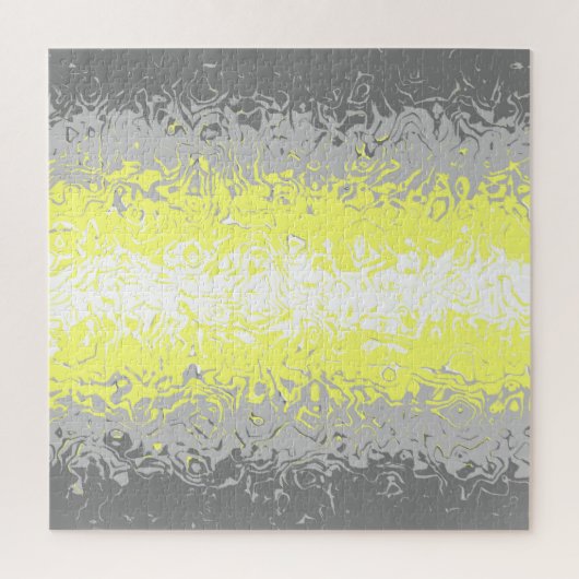Trippy Squiggg Abstrakt Demigender Pride Flag Puzzle (Vertikal)