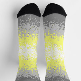 Trippy Squiggg Abstrakt Demigender Pride Flag Socken