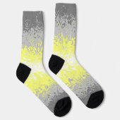 Trippy Squiggg Abstrakt Demigender Pride Flag Socken (Rechts)