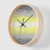 Trippy Squiggg Abstrakt Demigender Pride Flag Uhr (Winkel)