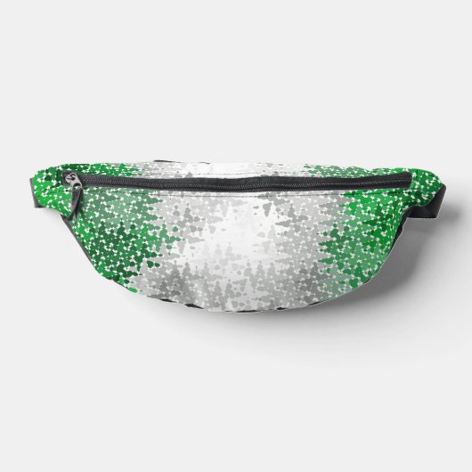Trippy Squiggg Abstrakt Grayromantic Pride Flag Bauchtasche (Ablage )