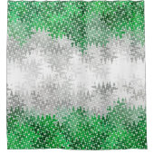 Trippy Squiggg Abstrakt Grayromantic Pride Flag Duschvorhang (Vorderseite)