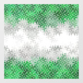 Trippy Squiggg Abstrakt Grayromantic Pride Flag Fensteraufkleber (Blatt)