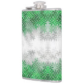 Trippy Squiggg Abstrakt Grayromantic Pride Flag Flachmann (Links)