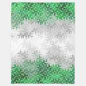 Trippy Squiggg Abstrakt Grayromantic Pride Flag Fleecedecke (Vorderseite)