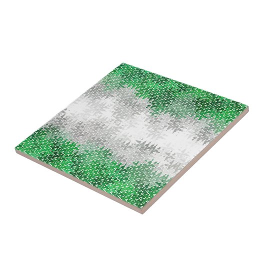 Trippy Squiggg Abstrakt Grayromantic Pride Flag Fliese (Seite)