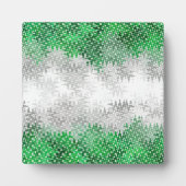 Trippy Squiggg Abstrakt Grayromantic Pride Flag Fotoplatte (Vorderseite)