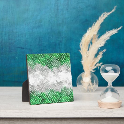 Trippy Squiggg Abstrakt Grayromantic Pride Flag Fotoplatte (InSitu)