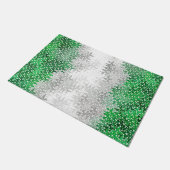 Trippy Squiggg Abstrakt Grayromantic Pride Flag Fußmatte (Schrägansicht)