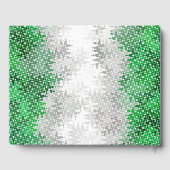 Trippy Squiggg Abstrakt Grayromantic Pride Flag Gästebuch (Rückseite)
