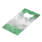 Trippy Squiggg Abstrakt Grayromantic Pride Flag Geldbeutel Flaschenöffner (Vorderseite Schrägansicht)