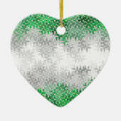 Trippy Squiggg Abstrakt Grayromantic Pride Flag Keramik Ornament (Vorne)