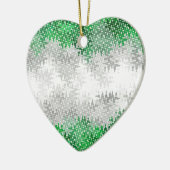 Trippy Squiggg Abstrakt Grayromantic Pride Flag Keramik Ornament (Links)